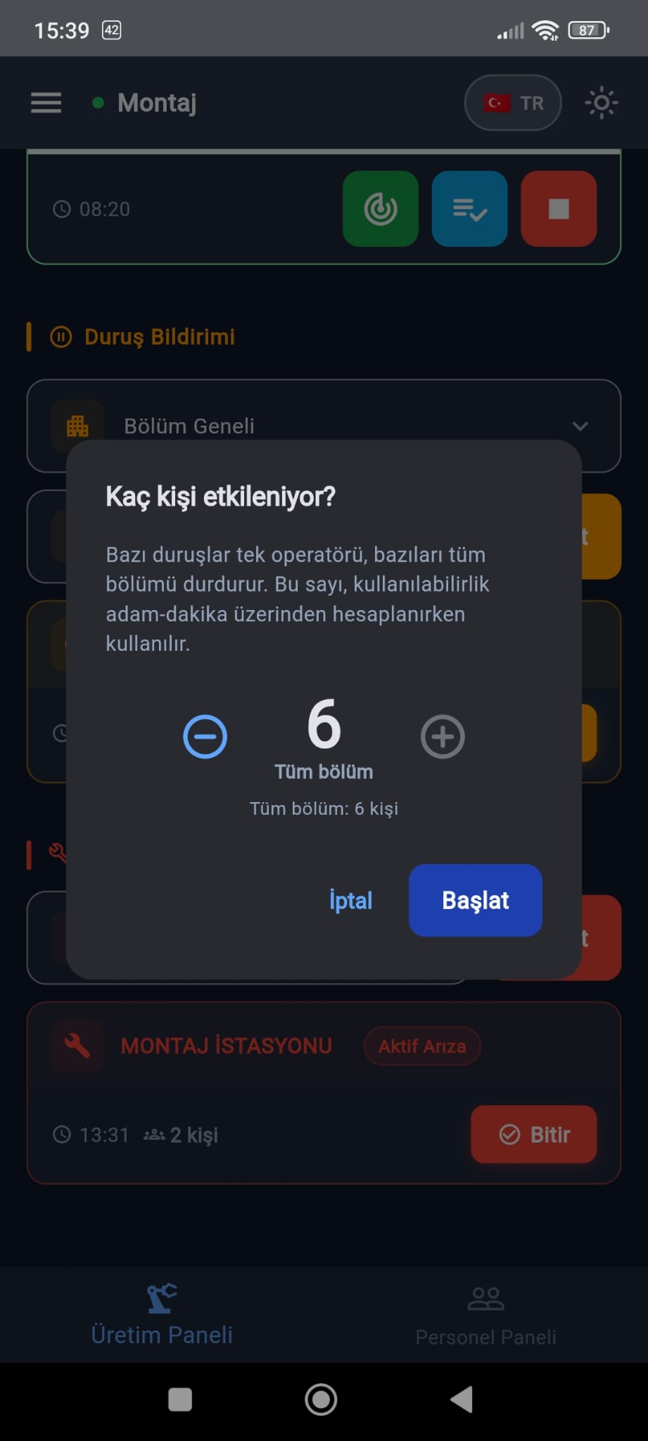 Etkilenen kişi sayısı