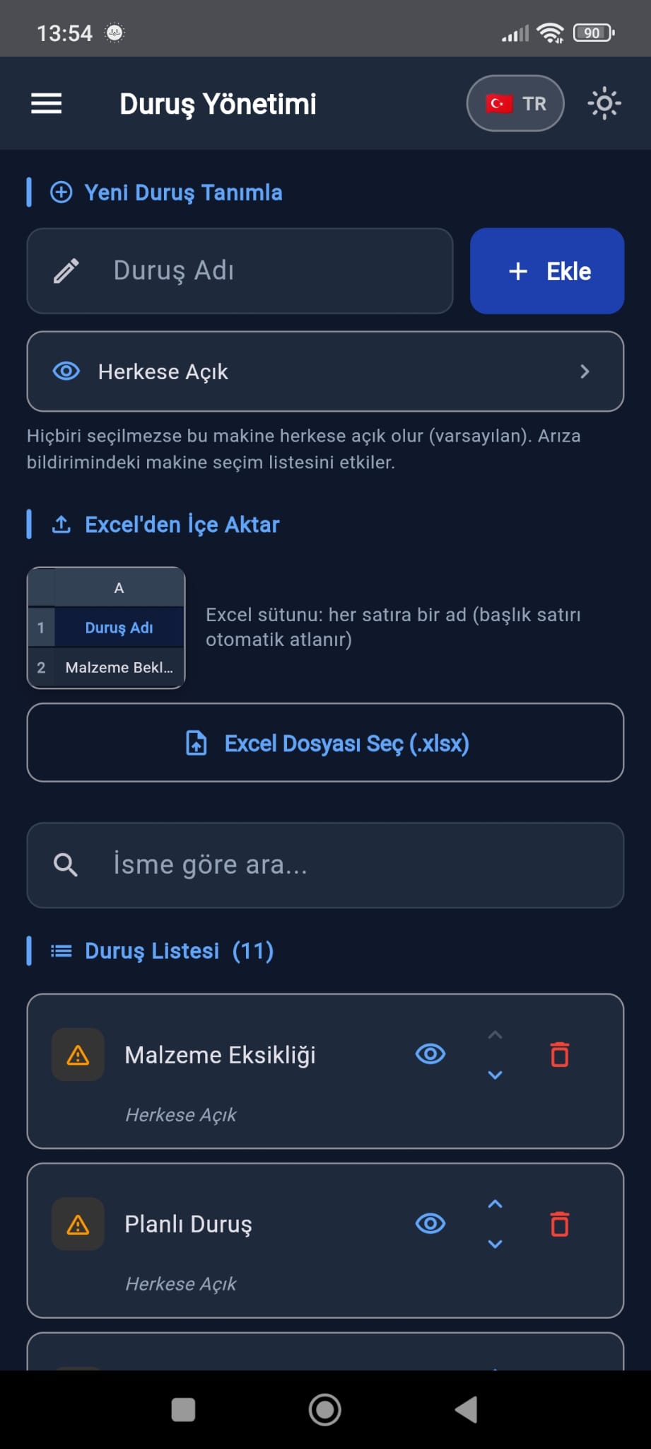 Duruş yönetimi