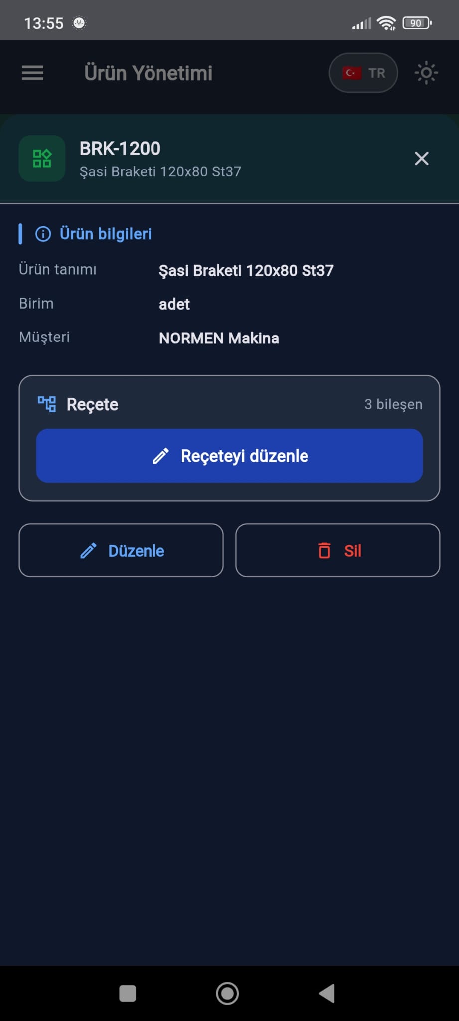 Ürün detayı