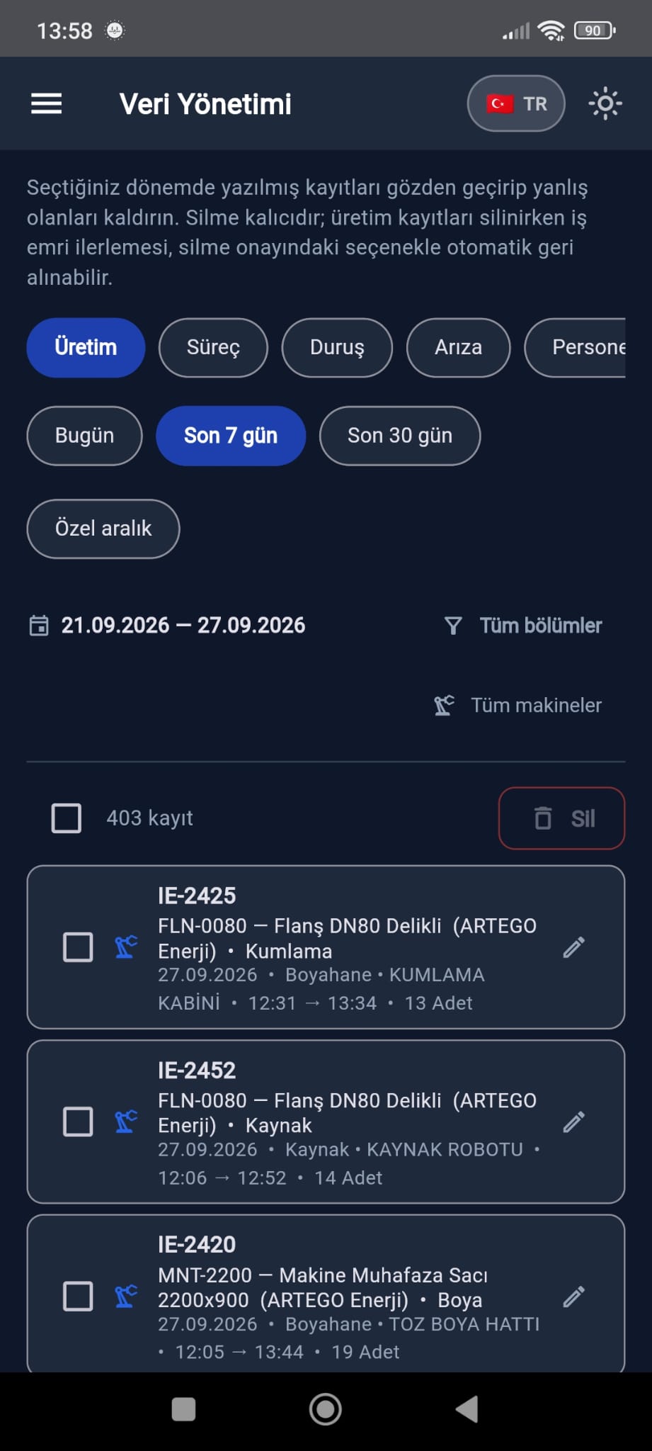 Veri yönetimi